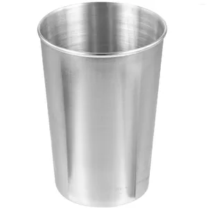 Mugs Stainless Steel Bathroom Toothbrush Tumbler Cup Beverages Beer (Silver 180ml)