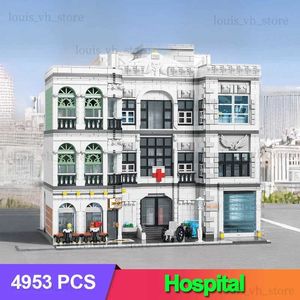 Bloki Jiestar 89135 Ug 10188 Hospital Emergency MOC Bricks Modular Build Block Montaż kwadratowa zabawka 4953pcs T240325