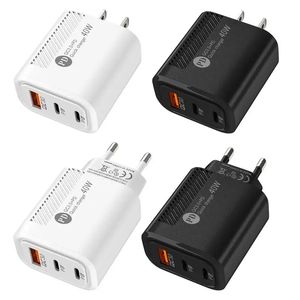 40W USB C充電器クイックチャージ3.0 iPhoneのUSBウォールチャージャー14 Xiaomi 13 Huawei Samsung PD Type C電話充電電源アダプター