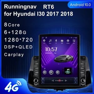 9,7-дюймовый новый Android для Hyundai I30 2017-2018Tesla Type Автомобильный DVD-радио Мультимедийный видеоплеер Навигация GPS RDS Без DVD CarPlay Android Автоматическое управление рулевым колесом