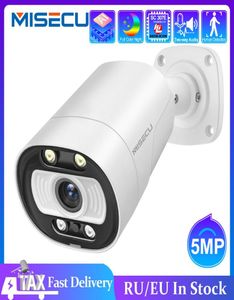 Misecu AI Smart Camera Poe 5MP med mikrofonhögtalar Audio Security Camera Outdoor Waterpfoof Night Vision Video Surveillance7370820