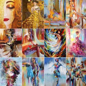 Number Nude Women Oil Painting By Numbers Wall Art Pictures Handmade Acrylic Paints Portrait Paintings for Living Room Home Decoration