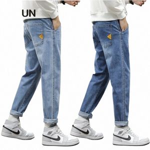 harem Jeans Men Pants Slim Fit Stretch Casual Denim Pants Light Blue Men's Clothing Man Trousers Streetwear New Jeans Kpop u18n#