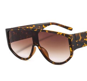 Óculos de sol vintage oversized quadrado marca designer moda retangular grosso quadro leopardo óculos de sol masculino retro tons fml6258142