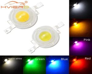 1W3W High Power LED White Red Green Blue Yellow 100120LM Chip Beads 4 Gold Lines Emitter Diode Lamp Bulb For DIY Light8344229