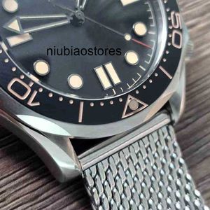 Klockor för män Bezel Luxury Watch Ceramic 42mm Time to Die Men Orologio Sapphire Watches Automatic Movement Mechanical Montre Watch Bond 007