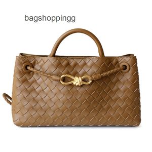 Andiamo Botteega Bolsa Tecido Designer Bolsas Venetas Tote Womens High Top Layer Couro Uma Nova Totes Metal Corda Couro Fivela Bolsa De Ombro 29cm XSX9