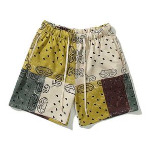 Men's Shorts 2022 New Mens Comfortable Classic Paisley West Coast CRIPS Blood Skateboard Street Cotton Casual Shorts #A605 J240325