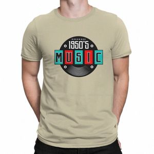 1950年代ソックホップミュージックロッカードゥーWOP 50SビニールレコードメンTシャツロカビリーロックンロールOネック半袖ファブリックTシャツ＃G4T2＃