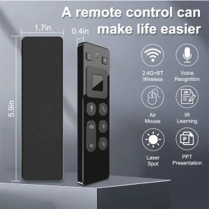 Mäuse Drahtlose Bluetooth Air Fly Maus Tragbare Infrarot Fernbedienung 2,4G Stimme Mini USB Air Maus Für PC Android TV box Smart TV