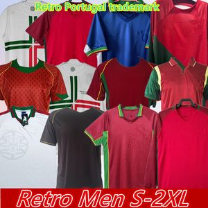 Ronaldo retro piłka nożna 1998 1999 2012 2012 Rui Costa costa figo nani klasyczne koszule piłkarskie Camisetas de futbol Portugal Vintage Long Sange Soccer