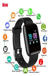 Yeni D13 Akıllı Saatler 116 Plus Kalp Hızı İzle Akıllı Bileklik Spor Saatleri Akıllı Band Su Geçirmez Akıllı Smartwatch Android2910675
