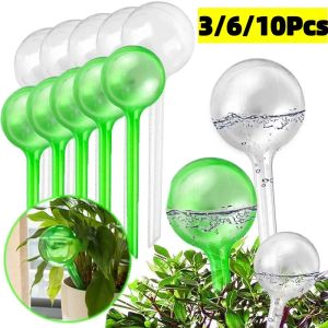 Pulverizadores 3/6/10 Pcs Lâmpadas automáticas de rega de plantas Globos de rega automática Bolas de plástico Dispositivo de água para plantas de jardim Sistema de irrigação por gotejamento