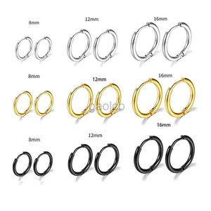 Hoop Huggie 2 simple stainless steel small hoop earrings suitable for women mens clothing earplugs jewelry pendant production 24326