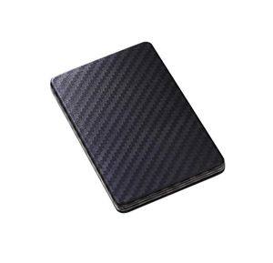 New Striped Black Imitation Carbon Fiber Magnetic Card Cover Carbon Fiber Style Wallet Card Package Durable Card Wallet9050455