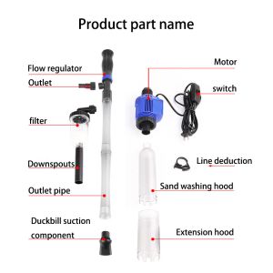 Tools 220v Electric Aquarium Fish Tank Water Change Pump Cleaning Tools Water Changer Gravel Cleaner Siphon Water Filter Pump