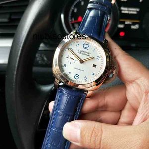 Klockor för män Panera Luxury Automatisk Klocka Mekanisk rörelse Sapphire Mirror Belt Importerad verklig kohudbandstorlek Diameter 44mm Vattentäta armbandsur