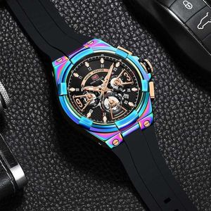 Подлинные красочные часы с лисой, мужские индивидуальные кварцевые наручные часы с большим циферблатом и потрясающим звуком-хамелеоном