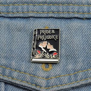 Orgulho e preconceito livro esmalte pinos romântico história filme broches lapela crachá personalidade criativa pino acessórios presente para fãs