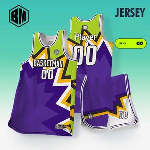 BASKETMAN Basketball Sets For Men Customizable Team Name Number Printed Jerseys Shorts Luxury Uniforms Training Tracksuits 240325