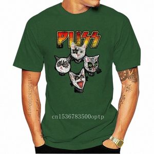 Yeni Puss Cat Band Mup Kiss Band Müzik Tshirt M5KH#