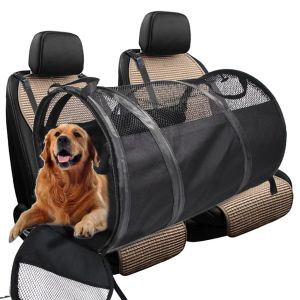 Transportadores Dobrável Pet Car Bag para Cães Médios e Grandes Assento Traseiro Tenda Respirável À Prova D 'Água Animais de Estimação Produtos Acessórios para Cães Suprimentos