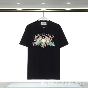 Mens Designer T Shirt Sıradan T-Shirts Pop Modeli Kazablanka Casual T-Shirt Karikatür Baskı Kazablanka Çift Kısa Kollu Eiim