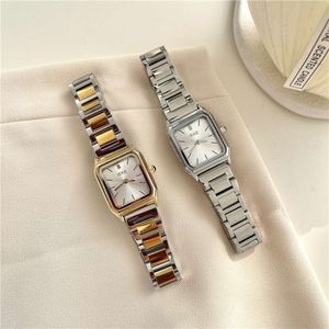 Ieke Square Elegance 간단한 카드 홈 같은 한국 인스 타 그램 패션 고급 여성 시계