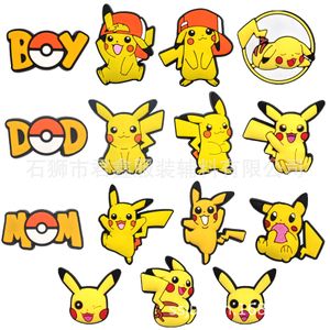 17Colors Girls Game Yellow Elf Anime Charms Wholesale Childhood Memories rolig presenttecknad charms sko tillbehör PVC dekoration spänne mjuk gummi