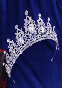 Luxo nupcial coroa strass cristais casamento rainha coroas princesa cristal barroco festa de aniversário tiaras ouro doce 16 em stock4487051