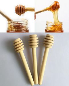 8 cm Mini Wooden Honey Stick Dippers Dippers Party Zaopatrzenie się łyżka miodowa słoik dhl wxc305853810