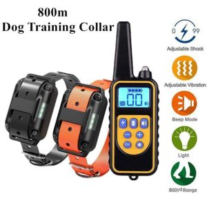 Collars 800m Electric Dog Training Collar Waterproof Pet Remote Control Rechargeable training dog collar with Shock Vibration Sound