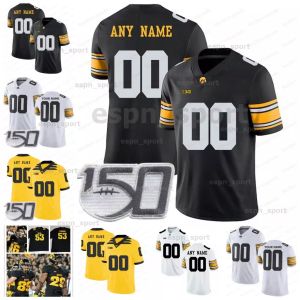 Custom Iowa Hawkeyes Football Jerseys 12 Cade McNamara Cooper DeJean Spencer Petras Jack Campbell Sam LaPorta Riley Moss Seth Benson George Kittle Bob Sanders