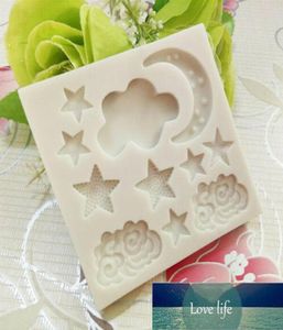 Star Moon Cloud Shape Silicone Mold 3D för fondantform Dekorera bakning av chokladkaka Gummy Mold Tools Appliance T1M97107044