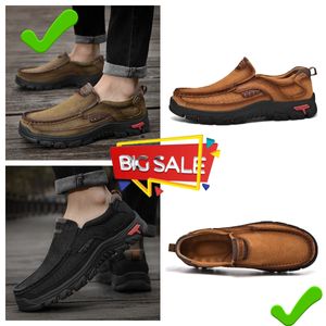Nova venda de sapatos de couro masculino couro genuíno mocassins oversized sapatos de couro casuais sapatos de caminhada gai masculino 2024 alta qualidade bigsize 38- 51