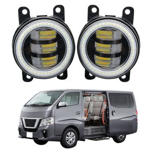 EEMRKE Gruppo fendinebbia a LED 30W/40W per Nissan NV350 Caravan Urvan E26 Facelift 2018-2022 con lenti trasparenti Angel Eyes DRL Luce di marcia diurna per auto 12V Fendinebbia