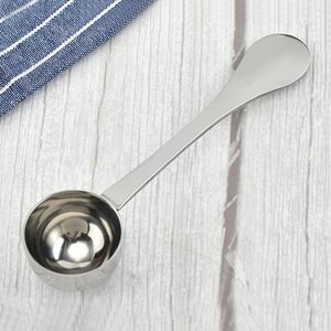 Кофе Scoops Измерение чашки Spoon Kitchen Gadgets Металлические разрыхлительные ложки для столовой ложки.