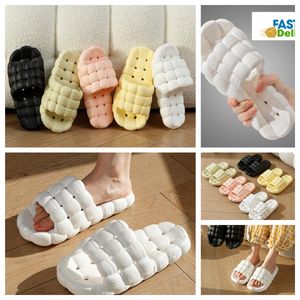 Chinelo casa sapatos gai slides quarto chuveiros sala aquece pelúcia sala de estar macio usa algodão chinelo ventila mulheres homens rosa branco