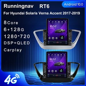 9.7" New Android For Hyundai Solaris Verna Accent 2017-2019 Tesla Type Car DVD Radio Multimedia Video Player Navigation GPS RDS No Dvd CarPlay & Android Auto