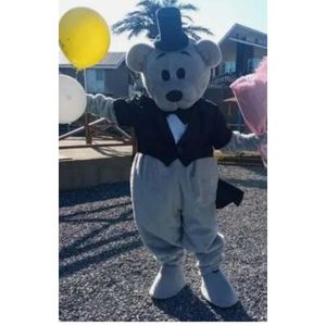 Trajes de mascote Halloween Natal Urso Mascotte Cartoon Plush Fancy Dress Mascot Costume