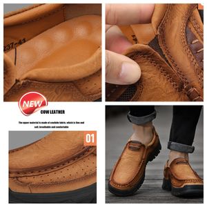 new selling shoes for men genuine leather GAI casual leather shoes Business Loafers lightweight high Quality Classic Climbing designer Eur 38-51