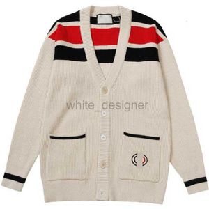 Maglioni da uomo di marca Maglione cardigan con scollo a V da uomo e da donna di fascia alta alla moda con ricamo G a maniche lunghe e versatile