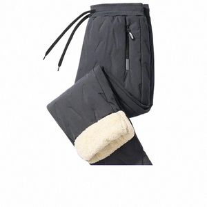 남자 고품질 바람 방전 코트 패드 바지 램스 wool 따뜻한 스웨트 팬츠 겨울 야외 브랜드 레저 조깅 바지 83uv#