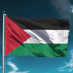 Aksesuarlar Filistin bayrağı Ulusal Hold Banner Dışarıda Uçan Dekor Bahçe Dekorasyon Duvar Zemin Tezahürat Desteği Gezinti