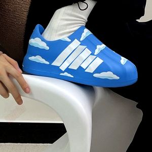 Sapatos de grife Dongdong, sapatos de pão, pés de cobertura, sapatos integrados ultra leves, cabeça de concha, um passo, sapatos de pés de pato esportivos de lazer, esportes de lazer masculinos, tênis de corrida