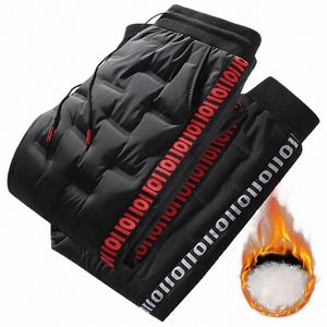 90% weiße Entendaunen gepolstert verdicken Winter warme Daunenhosen Männer Jogger Sportbekleidung Jogginghose Thermal Daunenhosen Liebhaber XL-5XL a6Vv #