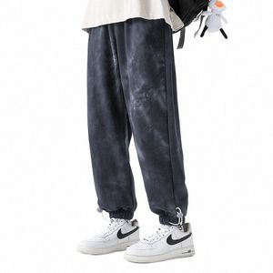 Sweatpants para o homem 100%Cott Camoue Impressão Cordão Calças Casuais Ao Ar Livre Básico Solto Calças de Jogging Primavera Calças de Malha Y6ox #