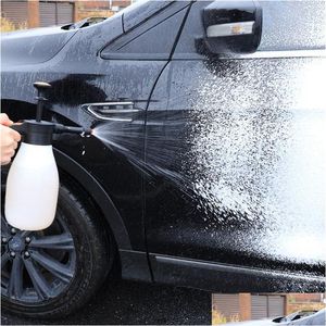 Lavadora de carro 1.5l regador de espuma pote de spray de limpeza manual chaleira ajuste pulverizador de pressão de ar foamer entrega de gota de veículo a ota3l