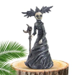 Miniature Statue da giardino per streghe all'aperto Decorazioni in resina Figurine di streghe Statue di streghe Sculture Statue da giardino per esterni Figurine per portico patio