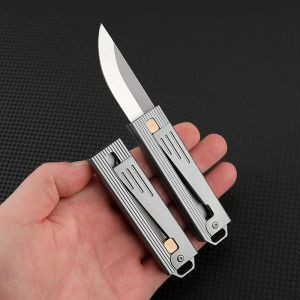 Knives Mini Folding EDC Pocket Knife Stainless Steel Fruit Paring BBQ Hand Meat Knife Portable Cleaver Kitchen Chef Knife House Cutlery